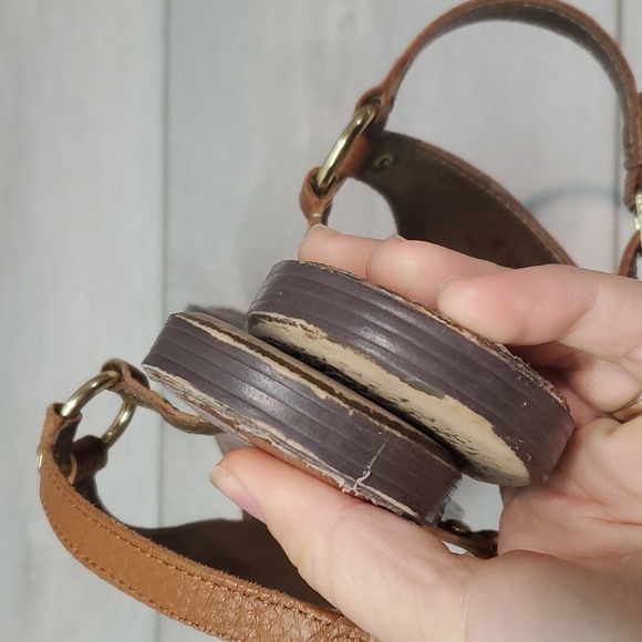 Sam Edelman Womens Greta Hoddle T strap Leather Flats Sandals shoes sz 7M - Picture 8 of 10